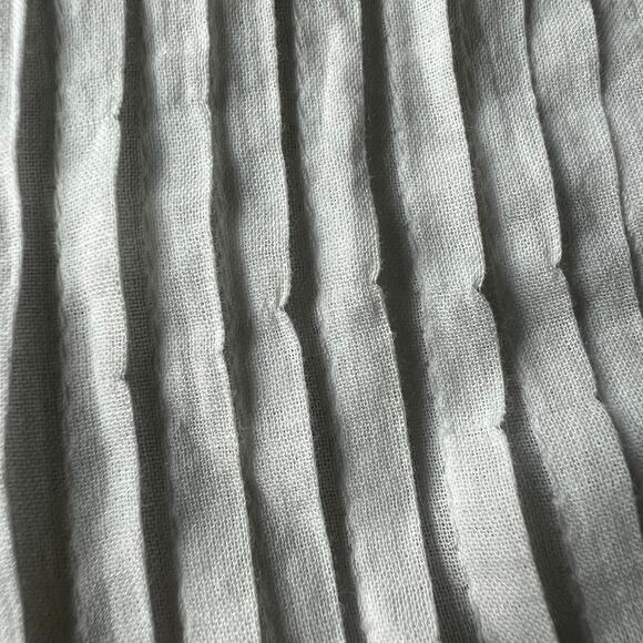 J Crew Lace Trim Pintuck Top In Cotton Voile Womens XS White Flaw - Picture 9 of 10